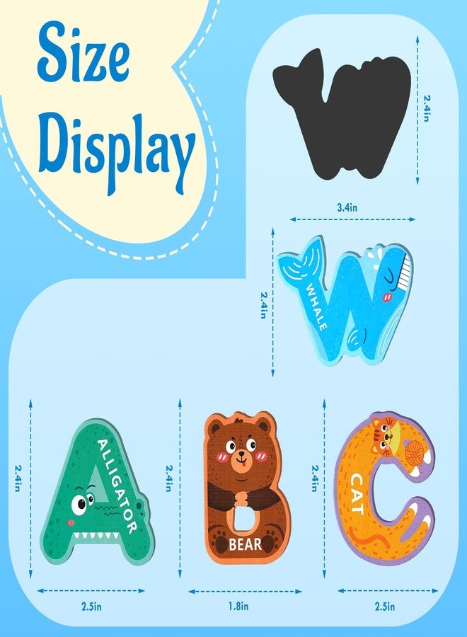 Soarly Magnetic Letters for Toddlers 1-3, 26PCS Cute Animal Alphabet Magnets Letters Learning Toys for Toddlers 1-3 Uppercase ABC Magnets for Refrigerator Best Gifts for Birthday Christmas Stocking Stuffers - Image 5